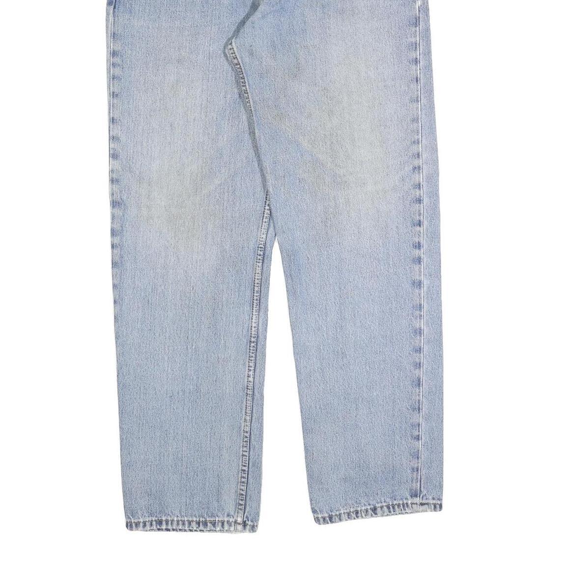 LEVI'S 550 Straight Mens Jeans Light Blue Relaxed Straight Denim W36 L34 Cotton