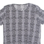 Snake Womens Printed Top Grey Animal Print M