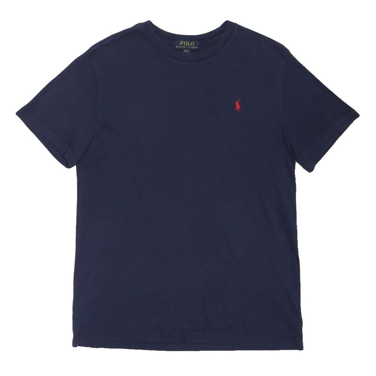 POLO RALPH LAUREN Boys Navy Blue Classic Fit L Short Sleeve Crew Neck T-Shirt