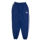 ADIDAS Mens Track Pants Blue Tapered M W24 L28