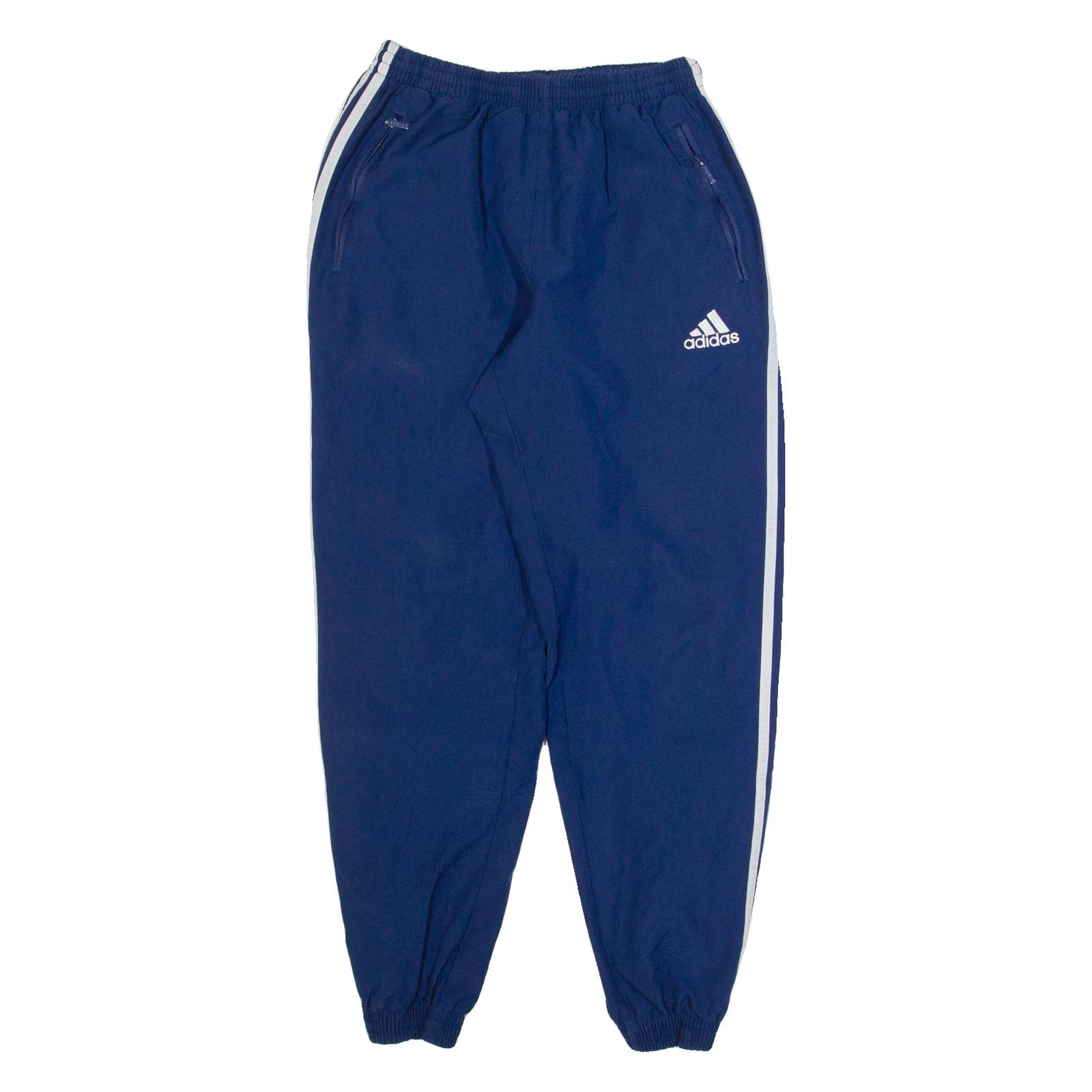 ADIDAS Mens Track Pants Blue Tapered M W24 L28