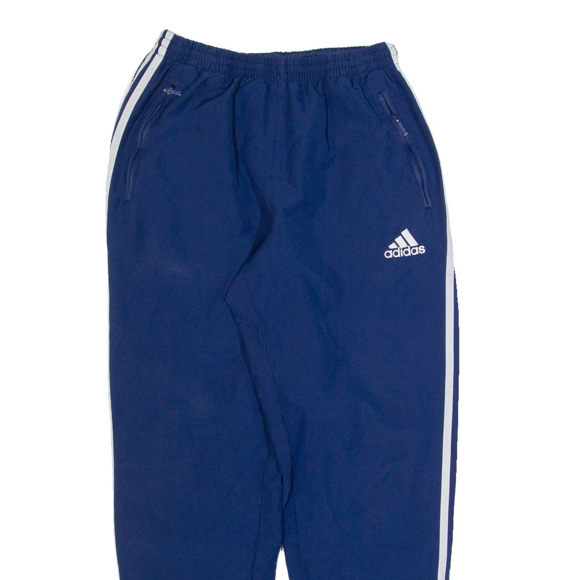 ADIDAS Mens Track Pants Blue Tapered M W24 L28