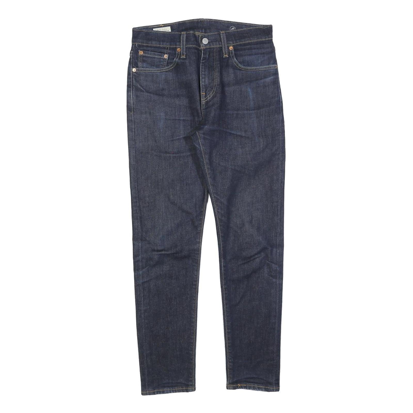 LEVI'S 512 Big E Mens Jeans Blue Slim Skinny Denim Dark W29 L30 Zip Cotton Blend