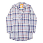 SOULCAL Womens Blue & Red Check Printed Shirt Long Sleeve Button Neck UK 16
