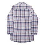 SOULCAL Womens Blue & Red Check Printed Shirt Long Sleeve Button Neck UK 16
