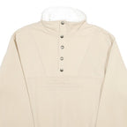 Mens Beige Cotton Blend Sweatshirt Pullover M High Neck Montreal Canada