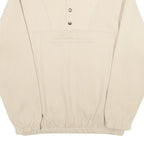 Mens Beige Cotton Blend Sweatshirt Pullover M High Neck Montreal Canada