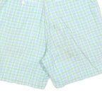 TOMMY HILFIGER Womens Pastel Green Blue Check Casual Shorts M W30 Summer Style