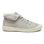 PALLADIUM Womens Lace-Up Boots Beige Canvas UK 6.5 Comfortable Casual Foldable