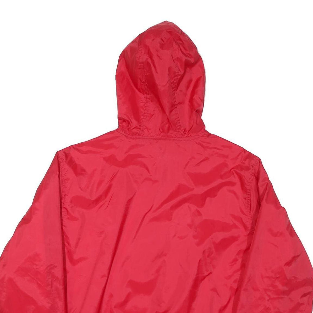 HOLLOWAY Mens Red Doe Creek Athletics Windbreaker M Polyester Blend Zip Jacket