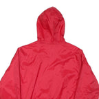 HOLLOWAY Mens Red Doe Creek Athletics Windbreaker M Polyester Blend Zip Jacket