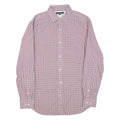 BANANA REPUBLIC Mens Shirt Maroon Gingham Long Sleeve M