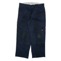 DICKIES Mens Trousers Black Loose Straight W38 L29