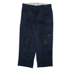 DICKIES Mens Trousers Black Loose Straight W38 L29