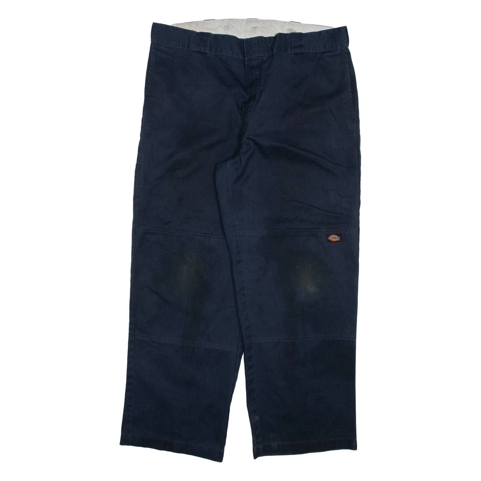 DICKIES Mens Trousers Black Loose Straight W38 L29