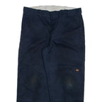 DICKIES Mens Trousers Black Loose Straight W38 L29