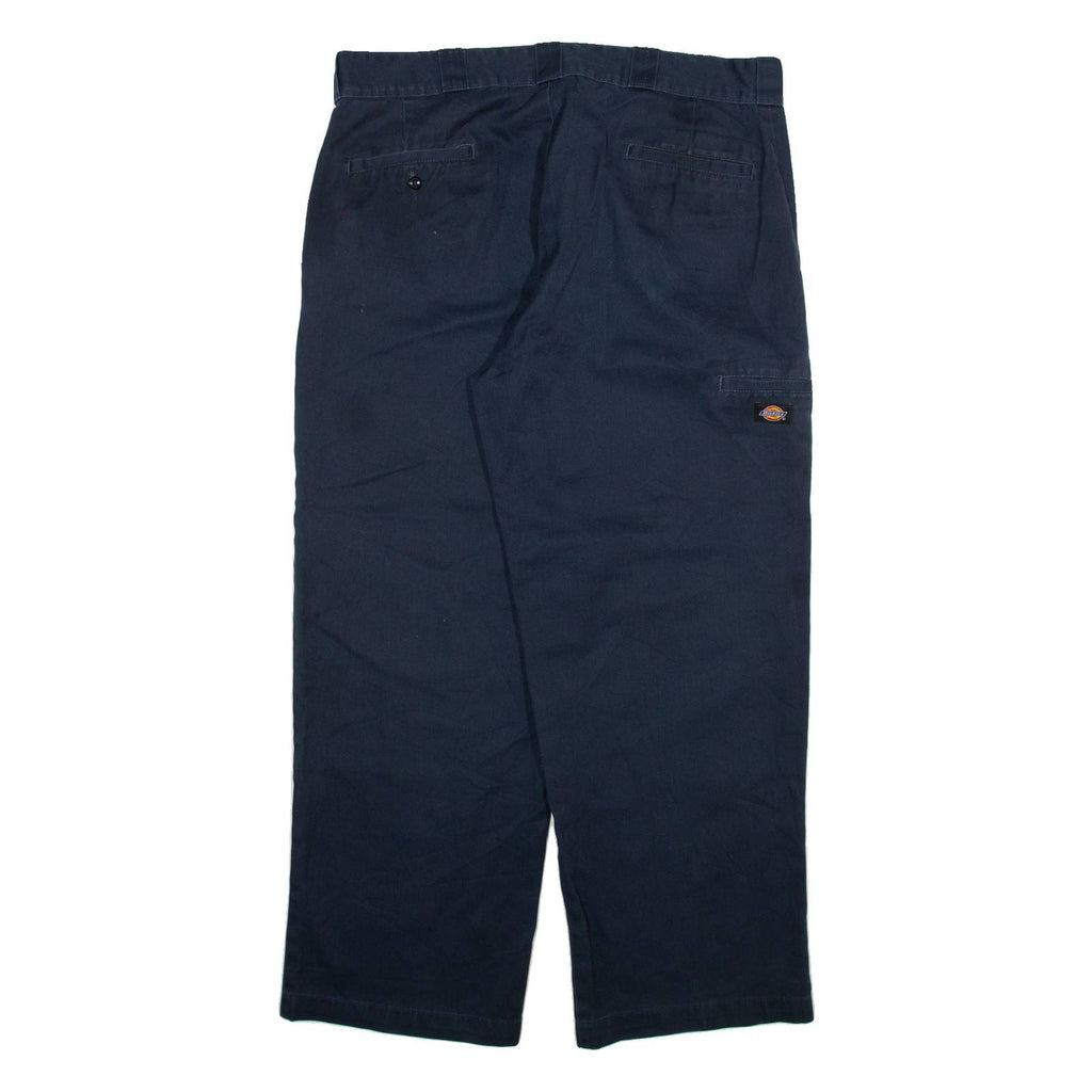 DICKIES Mens Trousers Black Loose Straight W38 L29