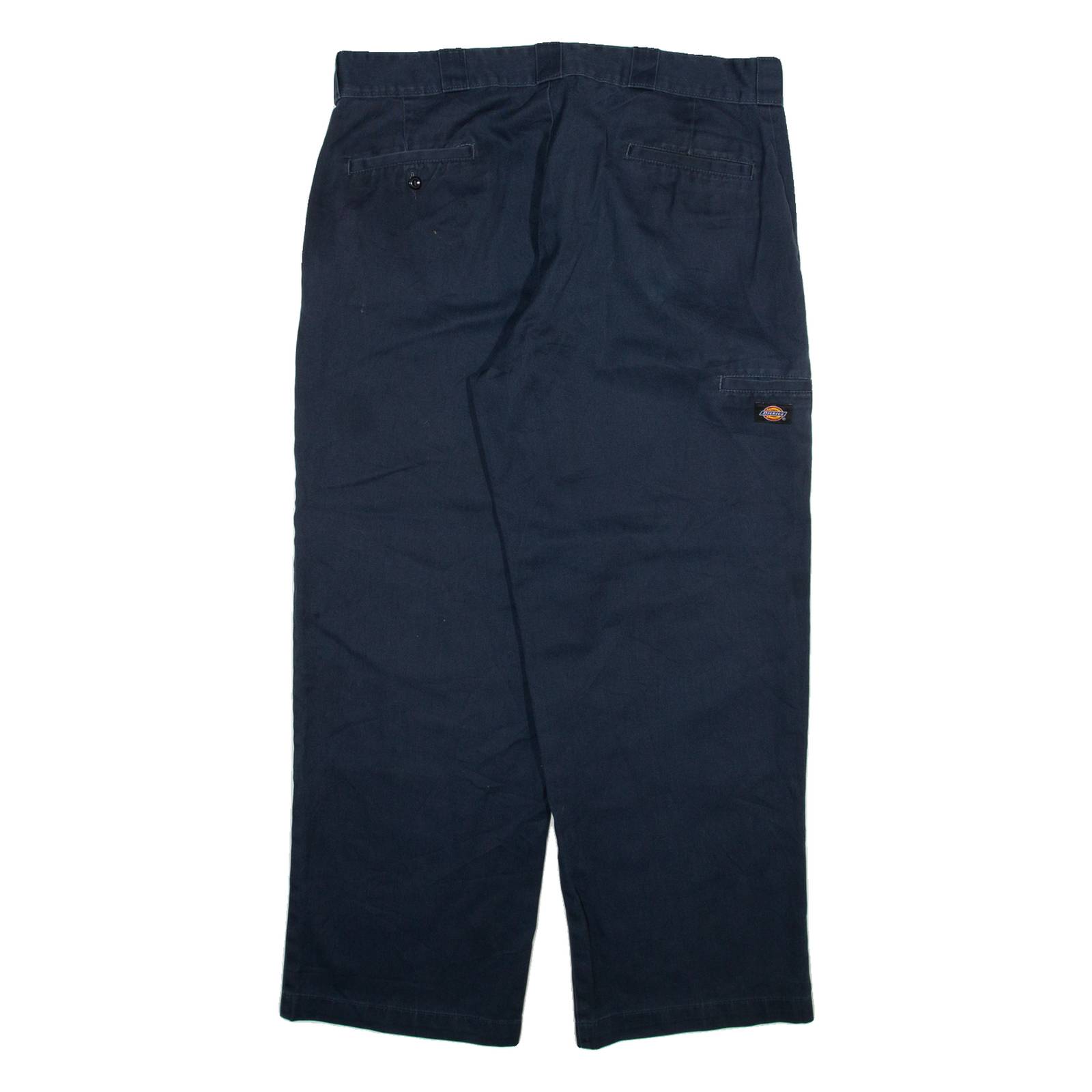 DICKIES Mens Trousers Black Loose Straight W38 L29