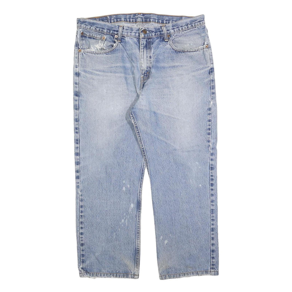 LEVI'S 751 02 Mens Jeans Blue Regular Straight Denim Light W38 L26 Vintage Style