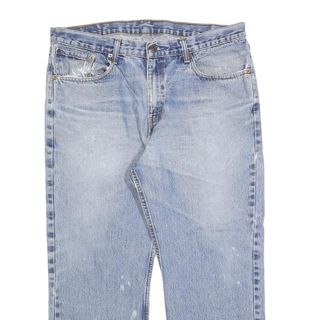 LEVI'S 751 02 Mens Jeans Blue Regular Straight Denim Light W38 L26 Vintage Style