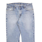 LEVI'S 751 02 Mens Jeans Blue Regular Straight Denim Light W38 L26 Vintage Style