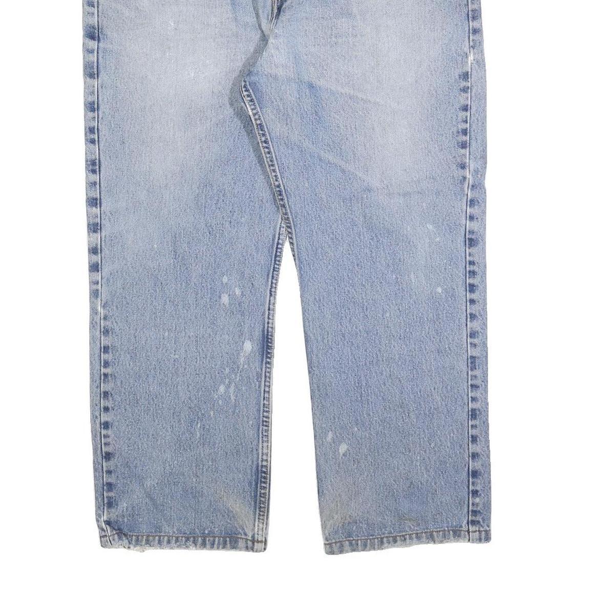 LEVI'S 751 02 Mens Jeans Blue Regular Straight Denim Light W38 L26 Vintage Style