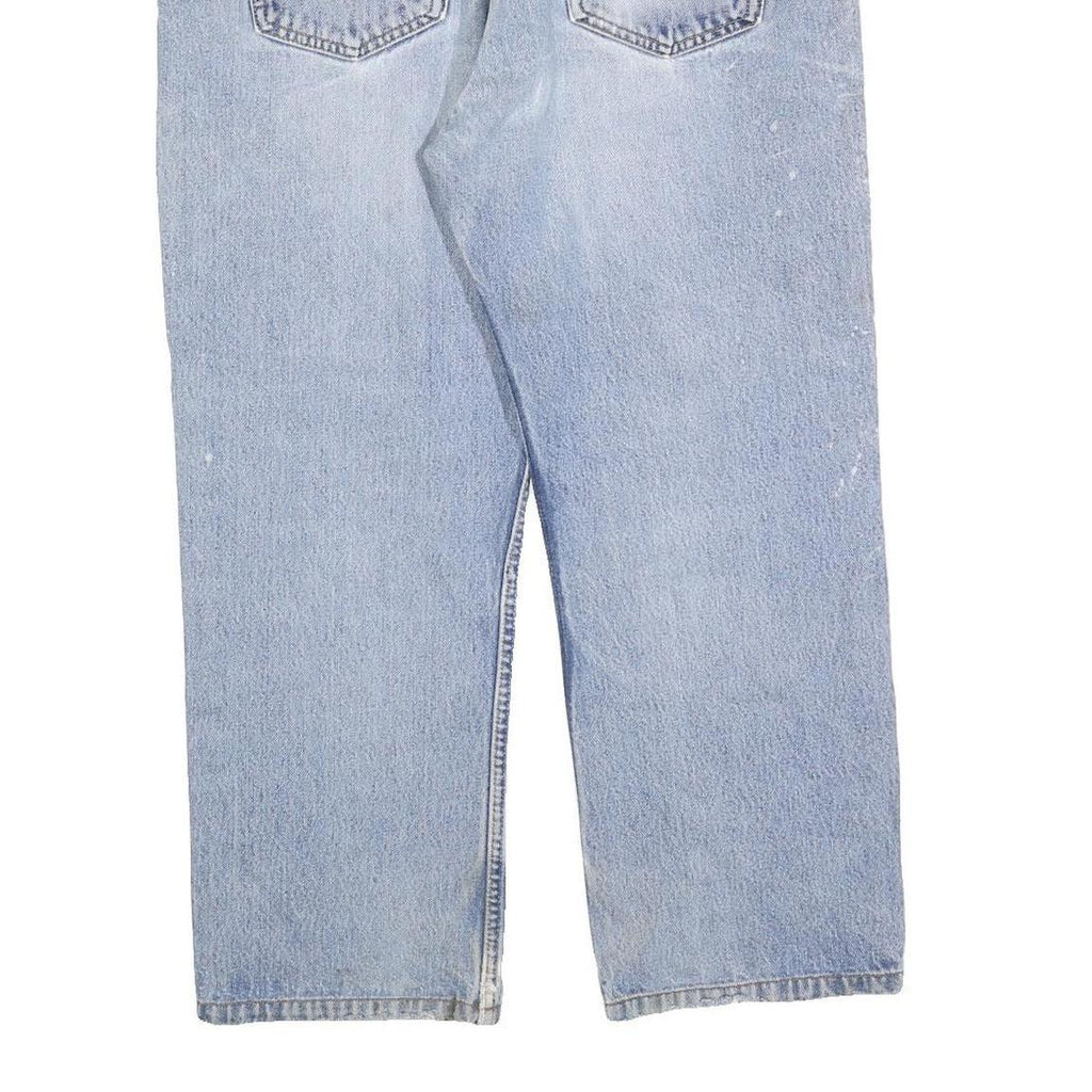 LEVI'S 751 02 Mens Jeans Blue Regular Straight Denim Light W38 L26 Vintage Style