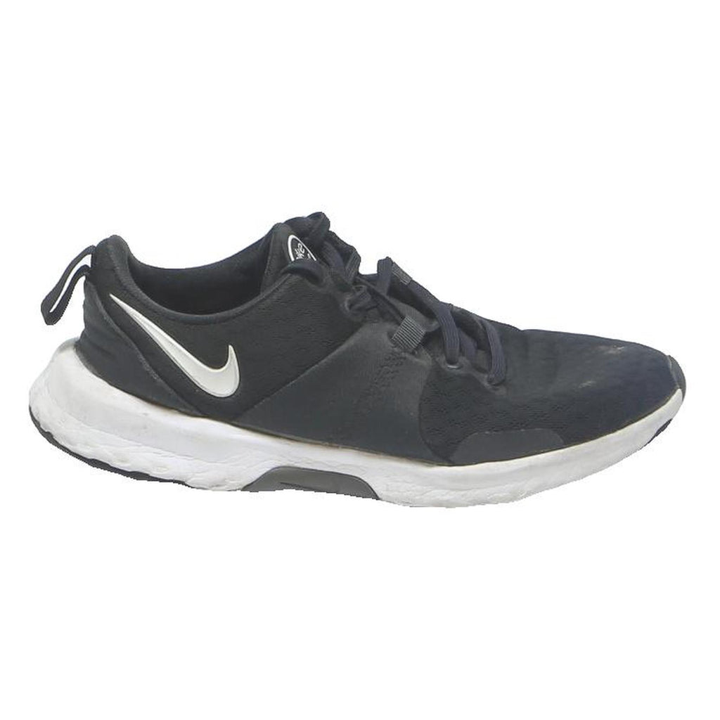 NIKE Womens Black & White Lightweight Low Top Trainers Synthetic UK 5