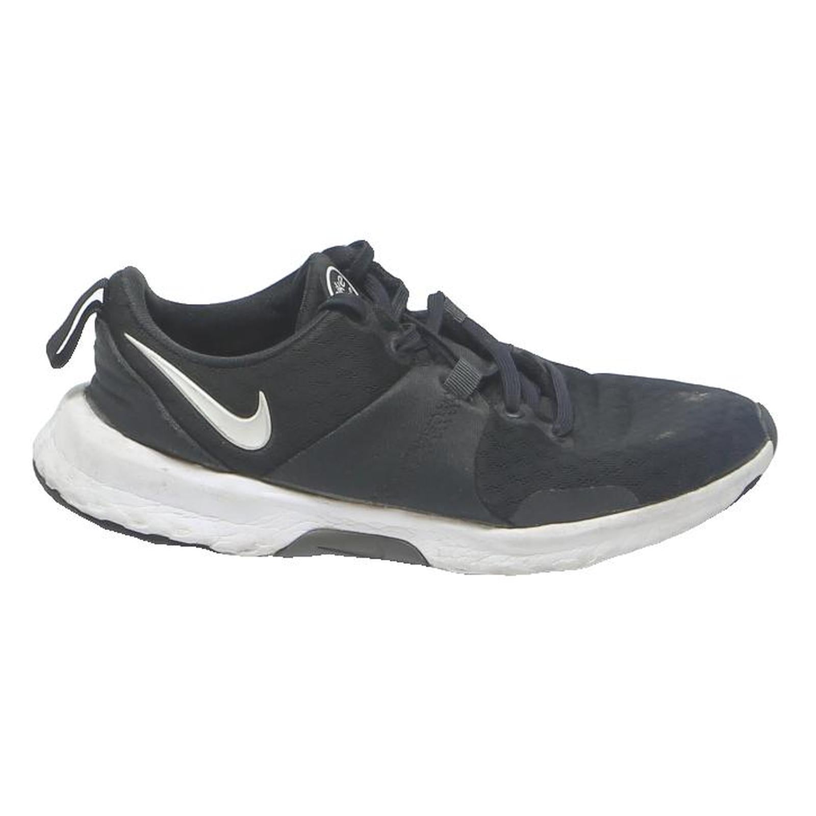 NIKE Womens Black & White Lightweight Low Top Trainers Synthetic UK 5
