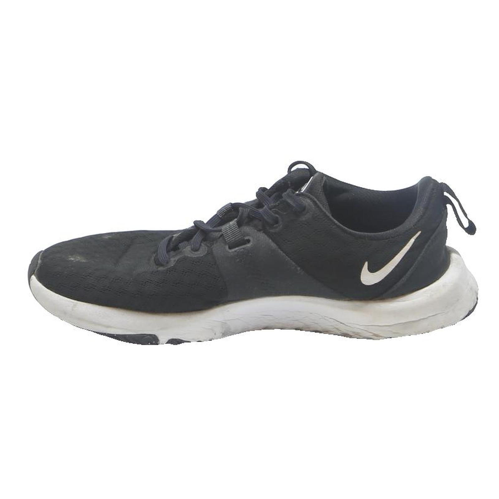 NIKE Womens Black & White Lightweight Low Top Trainers Synthetic UK 5