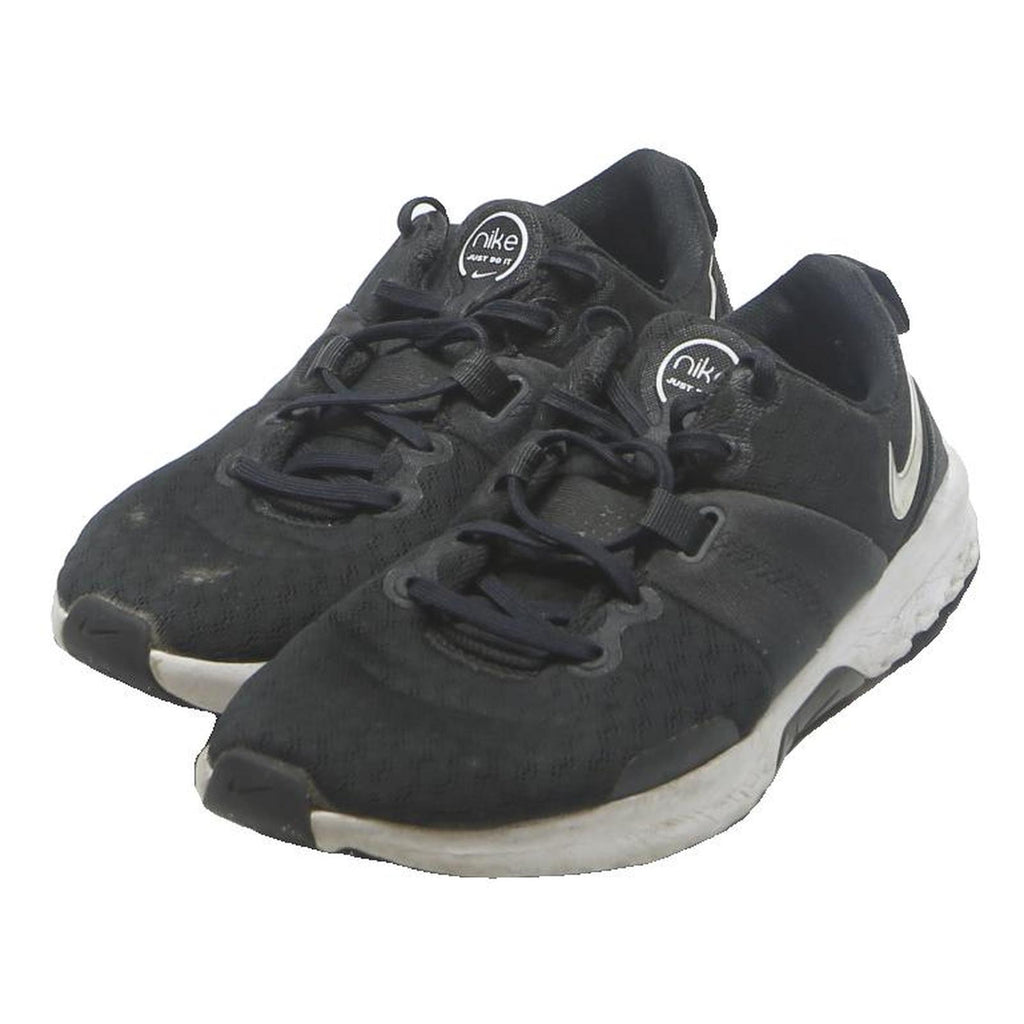 NIKE Womens Black & White Lightweight Low Top Trainers Synthetic UK 5