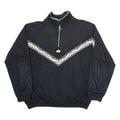 E.B COMPANY Mens Sweatshirt Black 1/4 Zip M