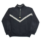 E.B COMPANY Mens Sweatshirt Black 1/4 Zip M