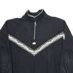 E.B COMPANY Mens Sweatshirt Black 1/4 Zip M