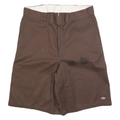 DICKIES Mens Shorts Brown Casual XL W38 Workwear Comfort Fit