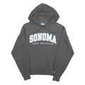 CHAMPION Mens Grey Sonoma State University Hoodie S Cotton Blend Casual Pullover