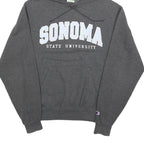 CHAMPION Mens Grey Sonoma State University Hoodie S Cotton Blend Casual Pullover
