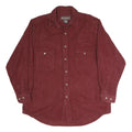 MOOSE AND CREEK Mens Maroon Shirt XL Button Front Cotton Pockets Casual