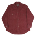 MOOSE AND CREEK Mens Maroon Shirt XL Button Front Cotton Pockets Casual