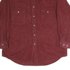 MOOSE AND CREEK Mens Maroon Shirt XL Button Front Cotton Pockets Casual
