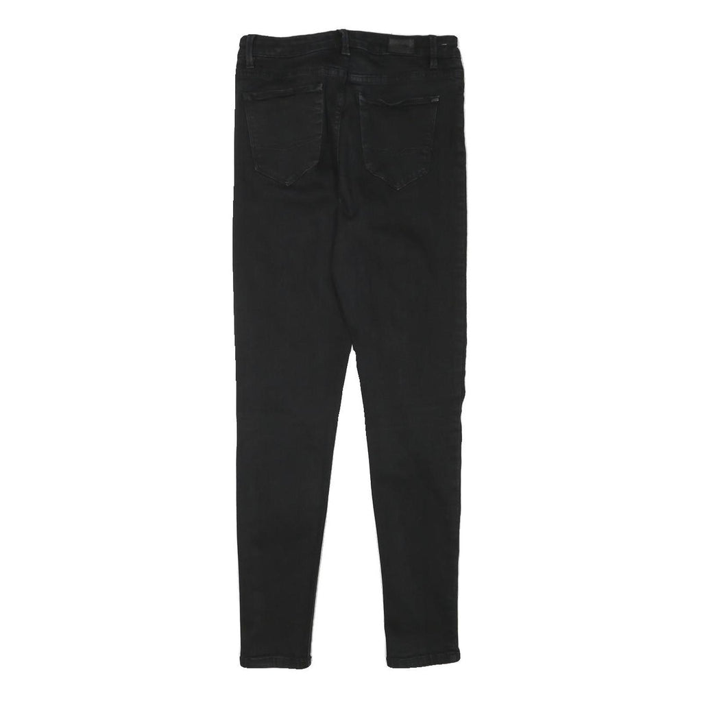 DIESEL Womens Jeans Black Slim Skinny Denim W25 L26 Stylish Zip Closure