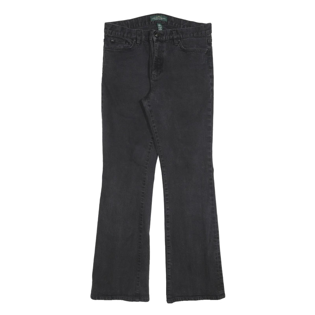 LAUREN RALPH LAUREN Womens Slim Fit Black Denim Jeans Cotton Blend W32 L30