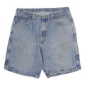 WRANGLER Womens Denim Blue Casual Shorts L W38 Relaxed Fit Cotton Pockets