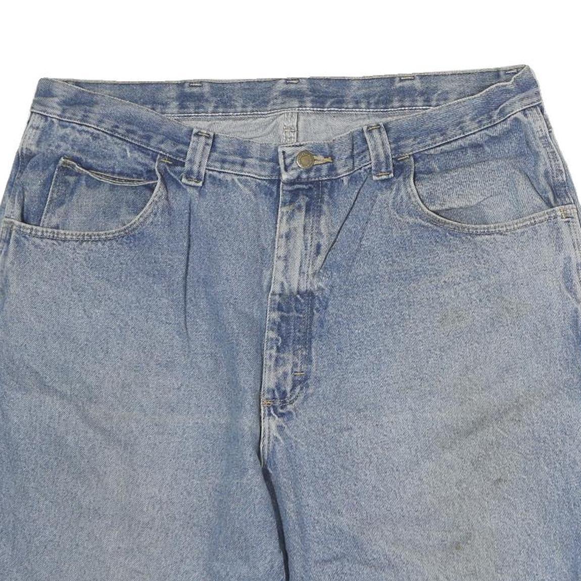 WRANGLER Womens Denim Blue Casual Shorts L W38 Relaxed Fit Cotton Pockets