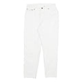 LEVI'S Womens Relaxed White Denim Jeans Cotton Blend Zip W28 L26 Classic Casual