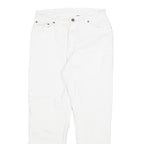 LEVI'S Womens Relaxed White Denim Jeans Cotton Blend Zip W28 L26 Classic Casual