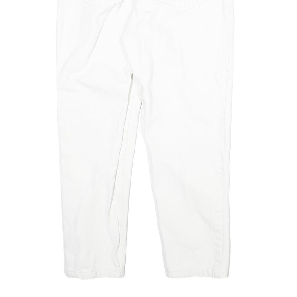 LEVI'S Womens Relaxed White Denim Jeans Cotton Blend Zip W28 L26 Classic Casual