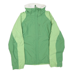 COLUMBIA Womens Green & Light Green Outdoor Jacket M Polyester Blend Zip Sport