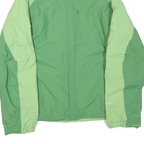 COLUMBIA Womens Green & Light Green Outdoor Jacket M Polyester Blend Zip Sport