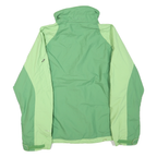 COLUMBIA Womens Green & Light Green Outdoor Jacket M Polyester Blend Zip Sport